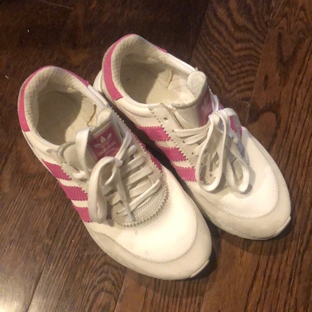 Adidas white sneakers